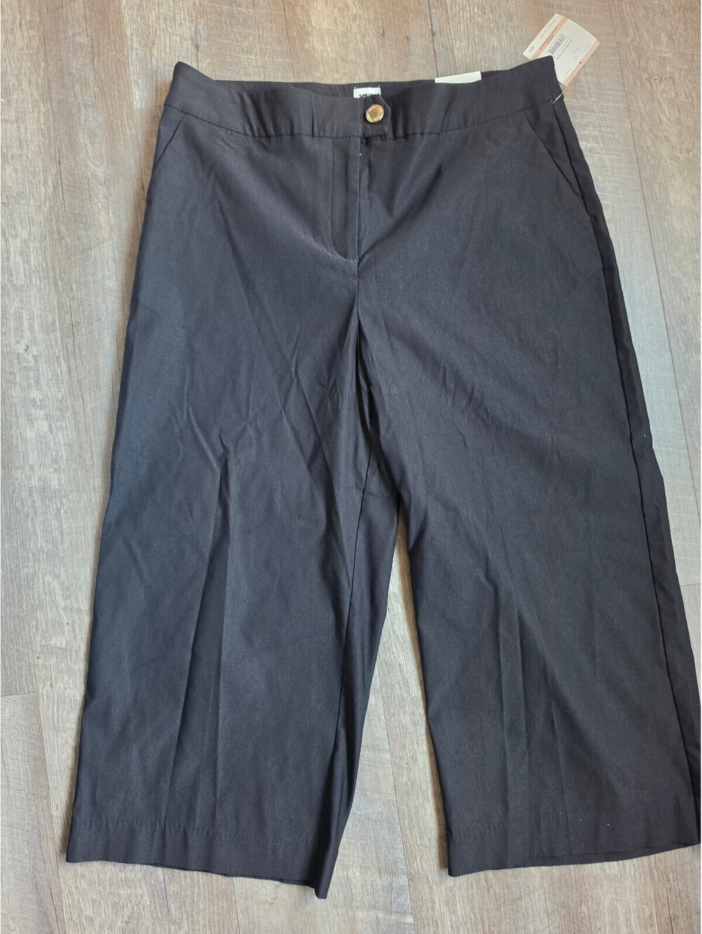 Anne Klein Women's Black Cropped Dress Pants Size 12